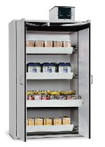 Bezpečnostní skříň s požární odolností 90min_4x zásuvka, ocelový poplastovaný plech